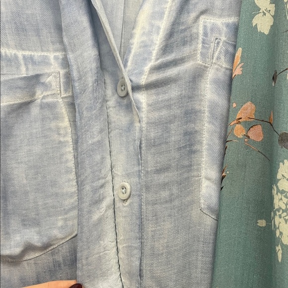 Cloth & Stone V Neck Hidden Button Up Lightweight Long Sleeve Bundle - Sz Small - Picture 7 of 15